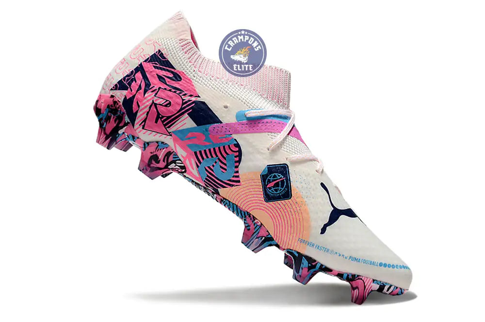 Image of Future 7 Match FG/AG Volume Up - Blanc/Bleu/Poison Pink/Fizzy Melon/Bleu