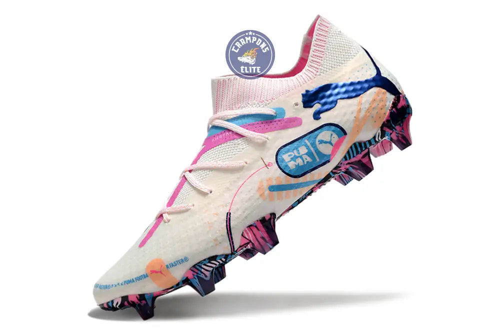 Image of Future 7 Match FG/AG Volume Up - Blanc/Bleu/Poison Pink/Fizzy Melon/Bleu