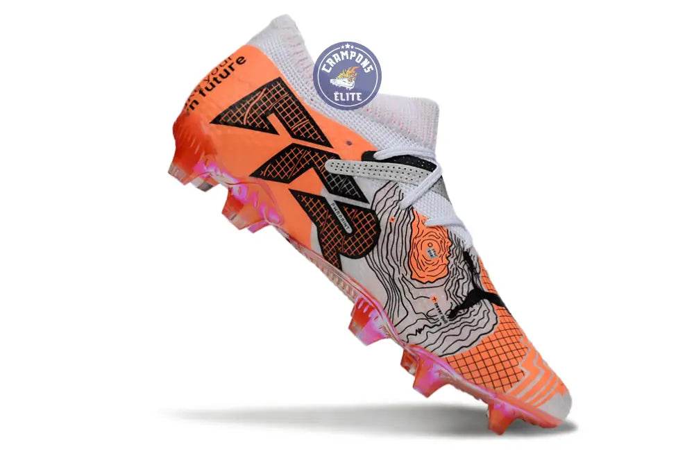Future 7 Ultimate FG/AG Conquer your Mountain - Blanc/Orange/Argenté ÉDITION LIMITÉE