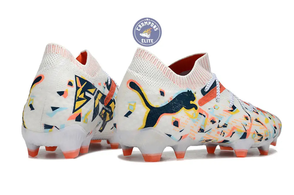 Future 7 Ultimate FG/AG NJR Creativity - Blanc/Ocean Tropic/Turquoise Surf/Hot Heat/Sun Stream ÉDITION LIMITÉE