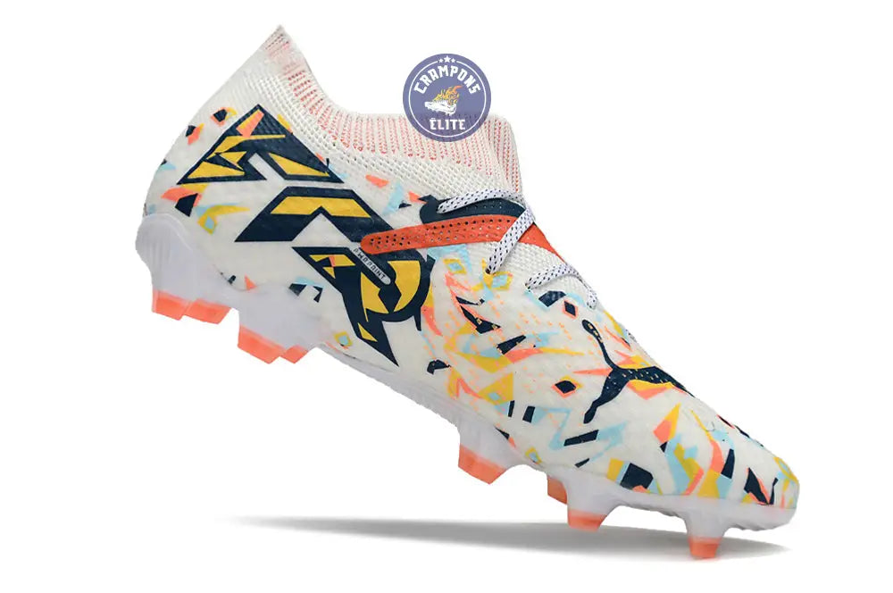 Future 7 Ultimate FG/AG NJR Creativity - Blanc/Ocean Tropic/Turquoise Surf/Hot Heat/Sun Stream ÉDITION LIMITÉE