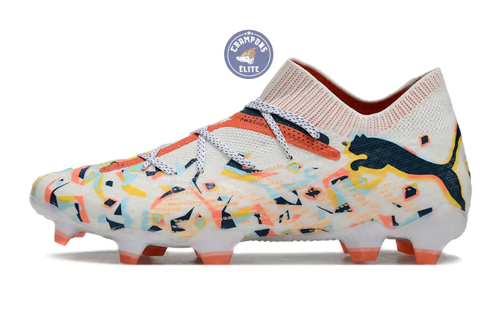 Future 7 Ultimate FG/AG NJR Creativity - Blanc/Ocean Tropic/Turquoise Surf/Hot Heat/Sun Stream ÉDITION LIMITÉE