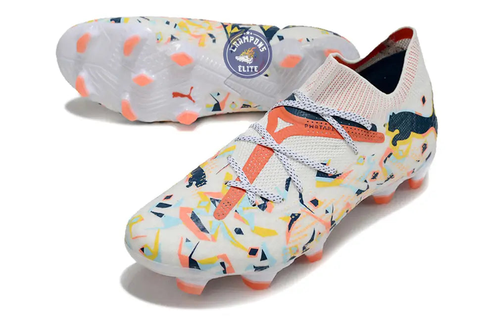 Future 7 Ultimate FG/AG NJR Creativity - Blanc/Ocean Tropic/Turquoise Surf/Hot Heat/Sun Stream ÉDITION LIMITÉE