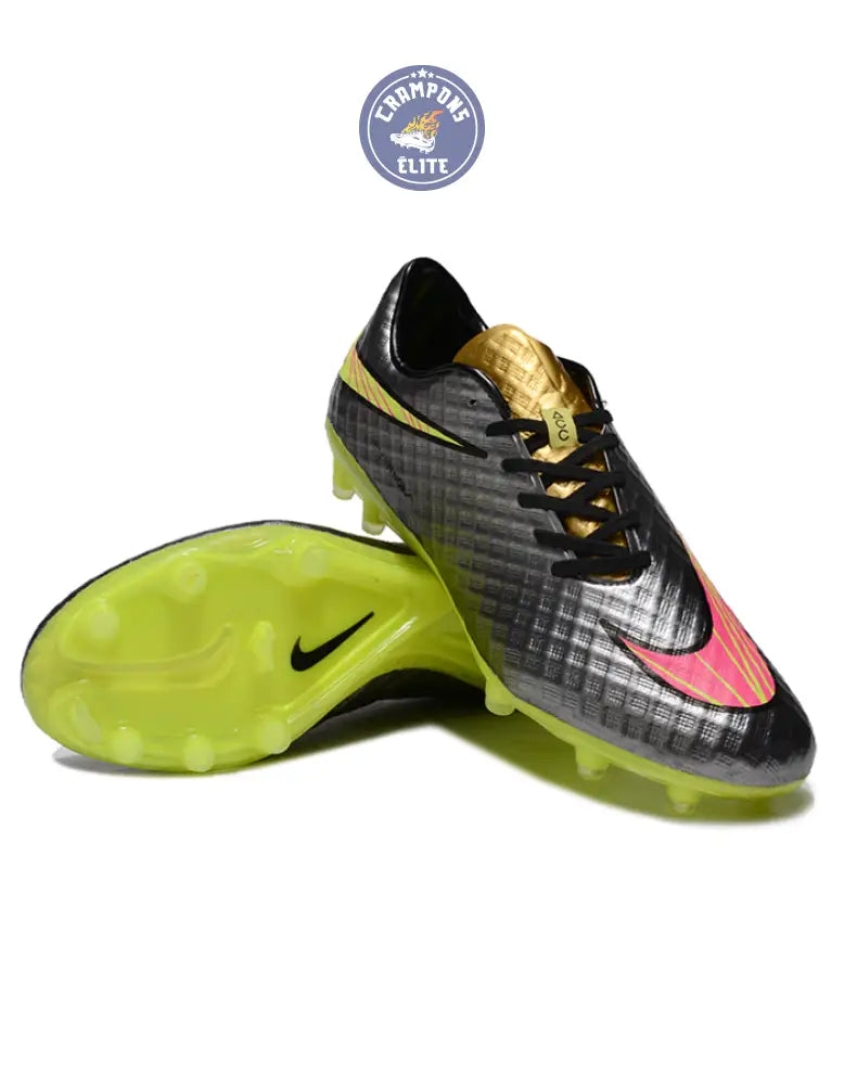 Hypervenom Phantom Prem FG - Chrome/Hyper Rose/Or Metallique