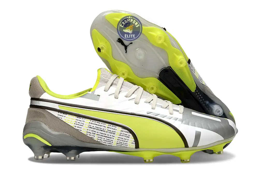 King Ultimate FG/AG Forever - Gris/Electric Lime/Blanc/Flat Light Gray ÉDITION LIMITÉE