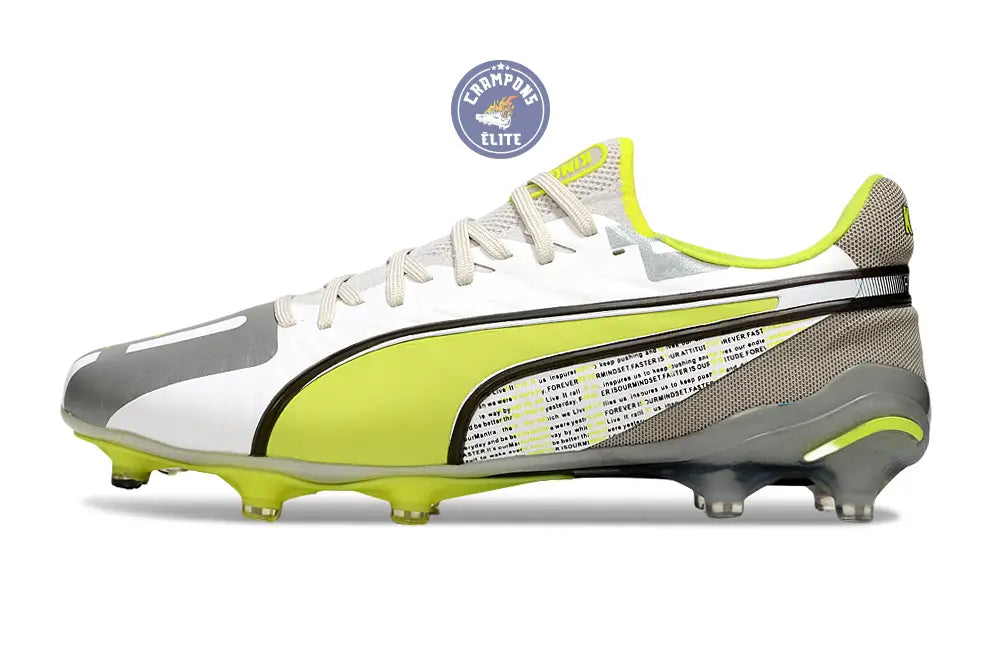 King Ultimate FG/AG Forever - Gris/Electric Lime/Blanc/Flat Light Gray ÉDITION LIMITÉE