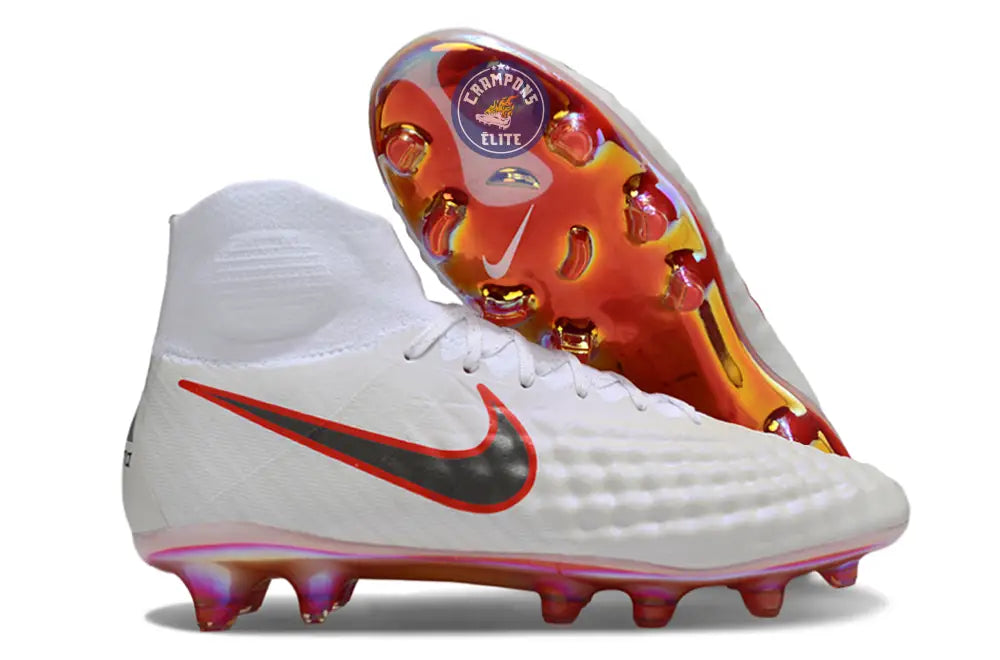 MAGISTA OBRA 2 ELITE DF FG JUST DO IT - BLANC/ROUGE CRAMOISI