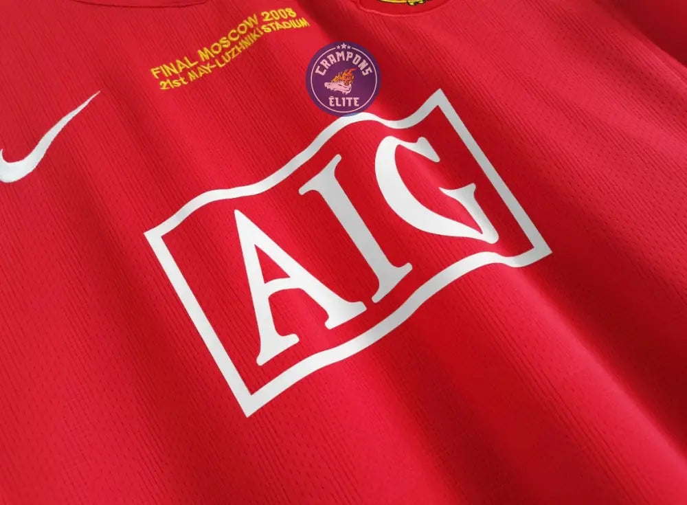 Image of Manchester United 2007/08 Domicile à manches longues