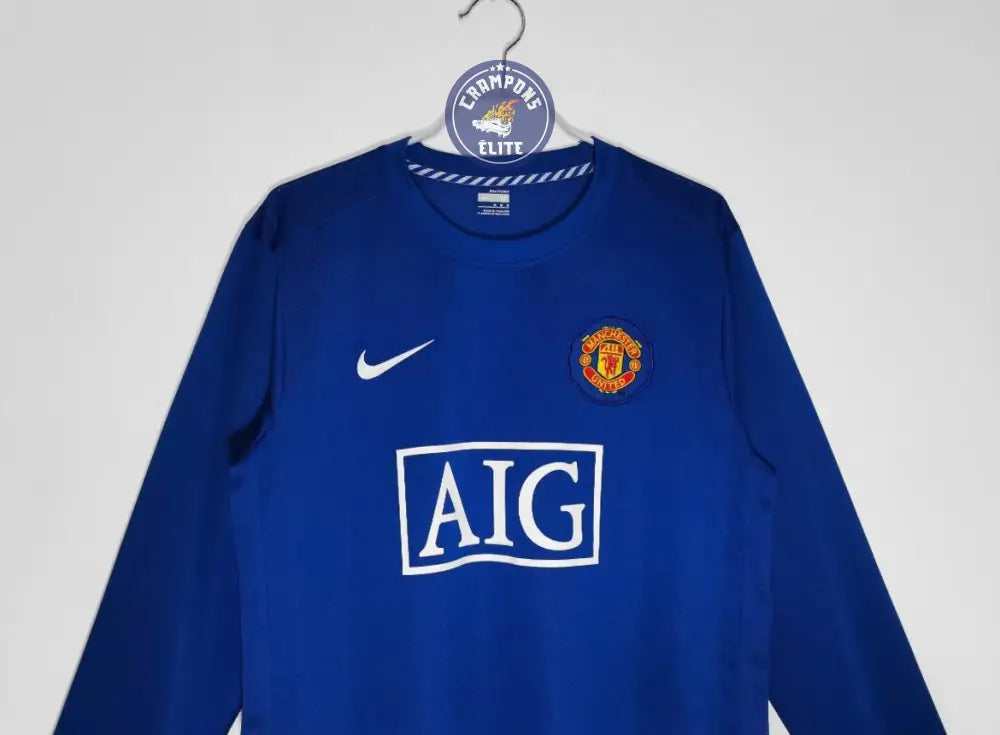 Image of Manchester United 2007/08 Third à manches longues