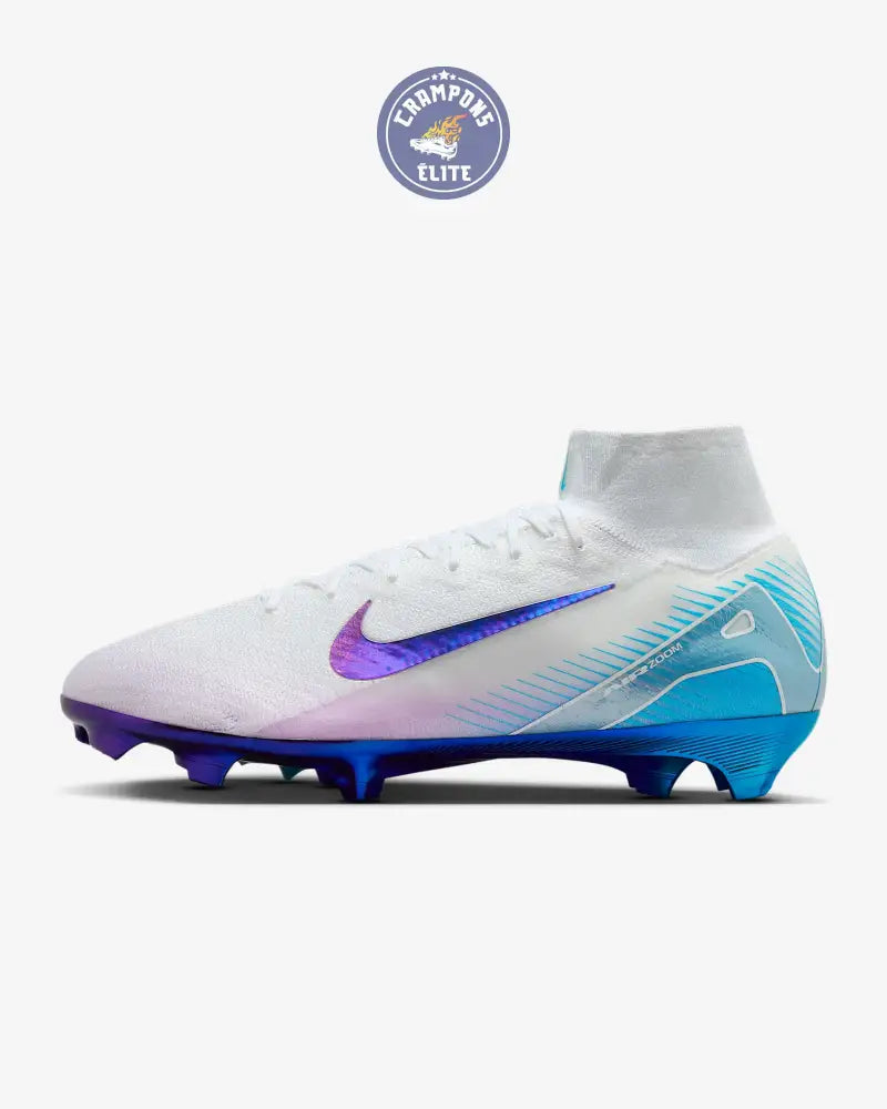 Image of Mercurial Superfly 10 Elite FG Chromatic Pack Blanc/Violet/Bleu