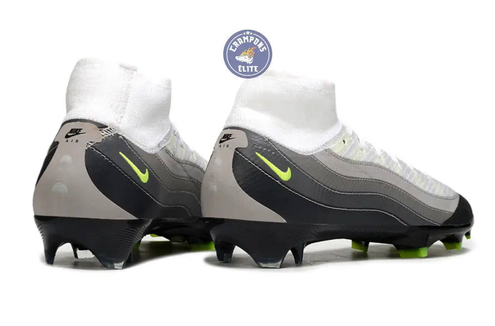 MERCURIAL SUPERFLY 10 X AIR MAX 95 ELITE FG - NOIR/JAUNE/GRIS/LIGHT GRAPHITE ÉDITION LIMITÉE
