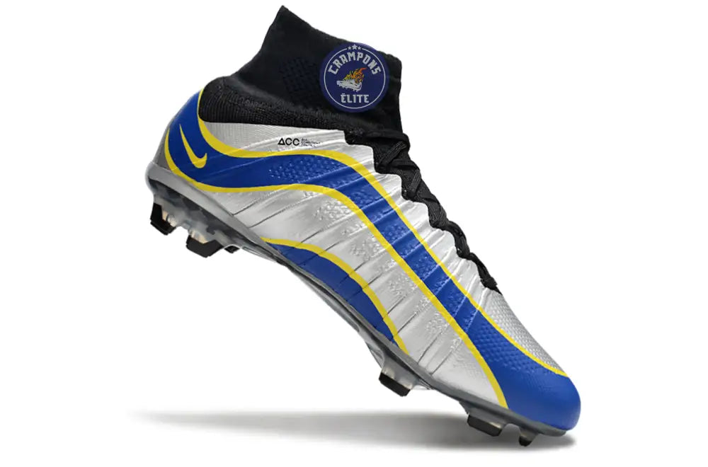 Mercurial Superfly 4 R9 FG - Argenté/Bleu/Jaune/Noir