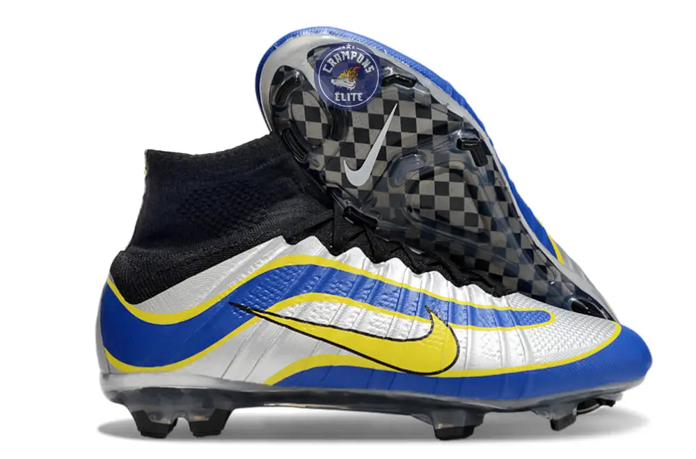 Image of Mercurial Superfly 4 R9 FG - Argenté/Bleu/Jaune/Noir