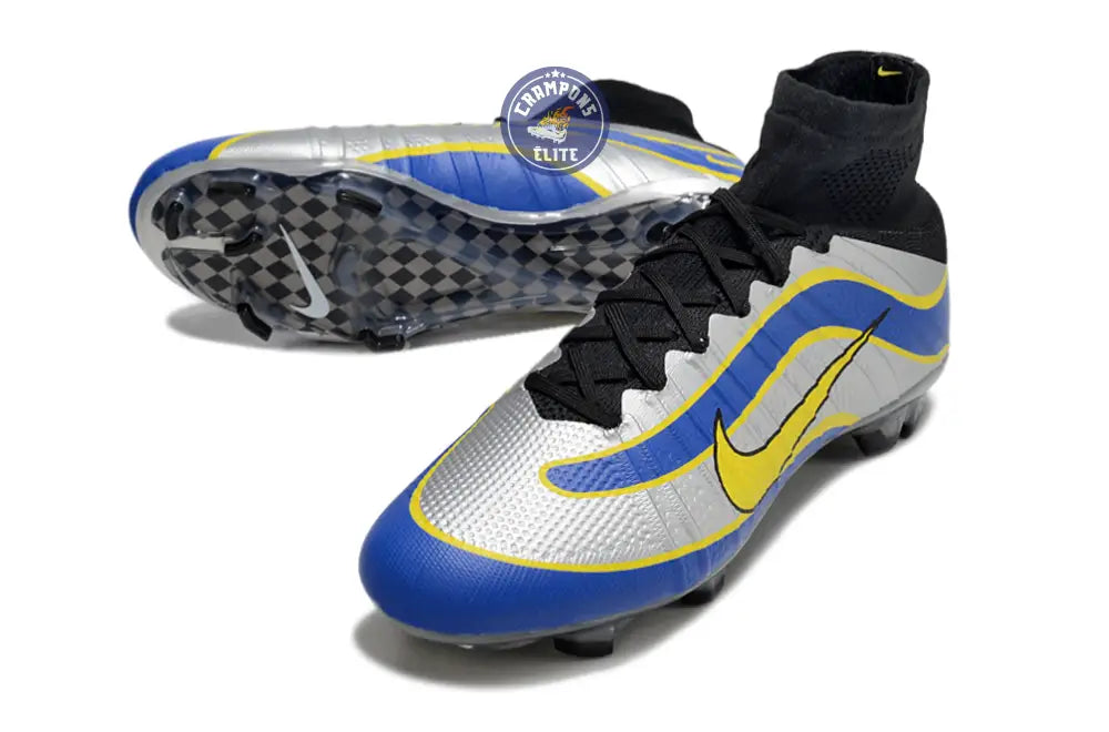 Image of Mercurial Superfly 4 R9 FG - Argenté/Bleu/Jaune/Noir