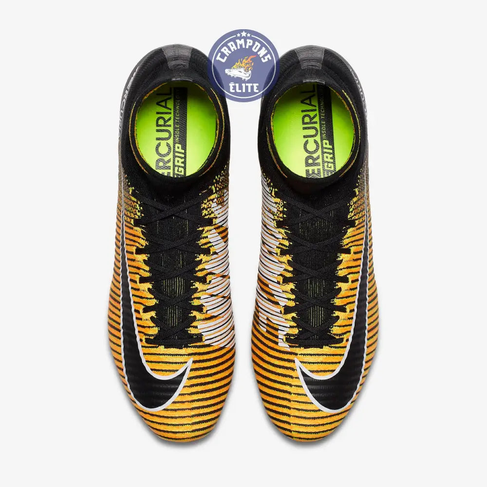 Image of Mercurial Superfly 5 FG Lock in. Let loose. - Orange/Noir/Blanc