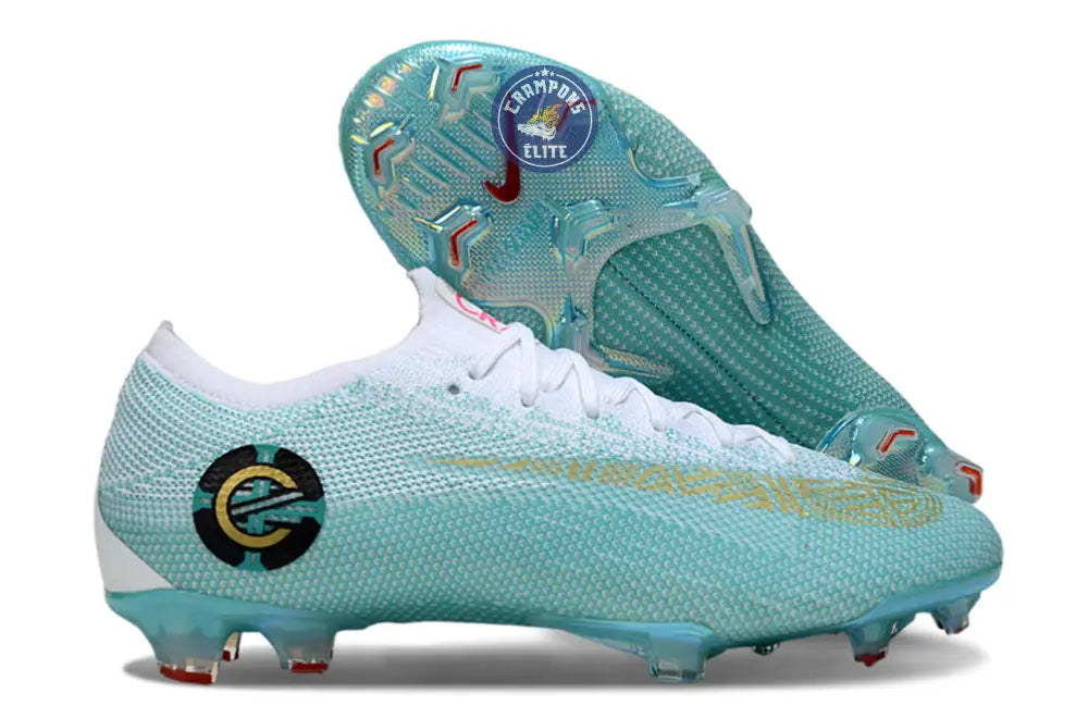 Mercurial Vapor 12 FG Chapter 6 Edição Especial - Vert Turquoise/Blanc/Doré ÉDITION LIMITÉE