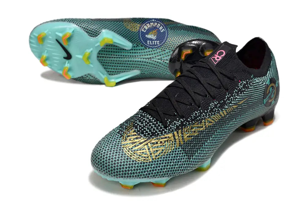 Mercurial Vapor 12 FG CR7 Chapter 6:Born Leader - Vert Turquoise/Jaune vif/Noir PRÉ-COMMANDE