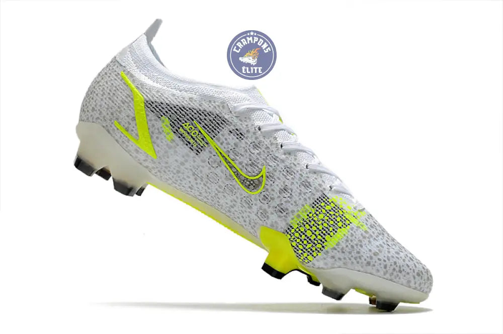 Image of Mercurial Vapor 14 Elite FG ’White Volt’ - Blanc/Gris/Jaune Fluo