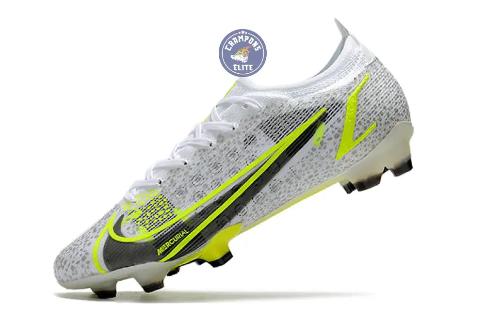 Image of Mercurial Vapor 14 Elite FG ’White Volt’ - Blanc/Gris/Jaune Fluo