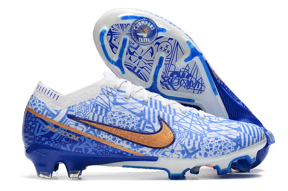 Image of Mercurial Vapor 15 Elite CR7 FG ’Azulejo’ Bleu/Doré