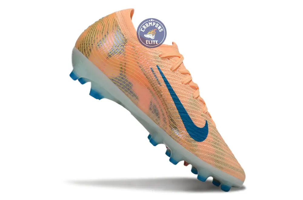 Image of MERCURIAL VAPOR 16 ELITE AG Kylian Mbappe - Orange/Bleu turquoise