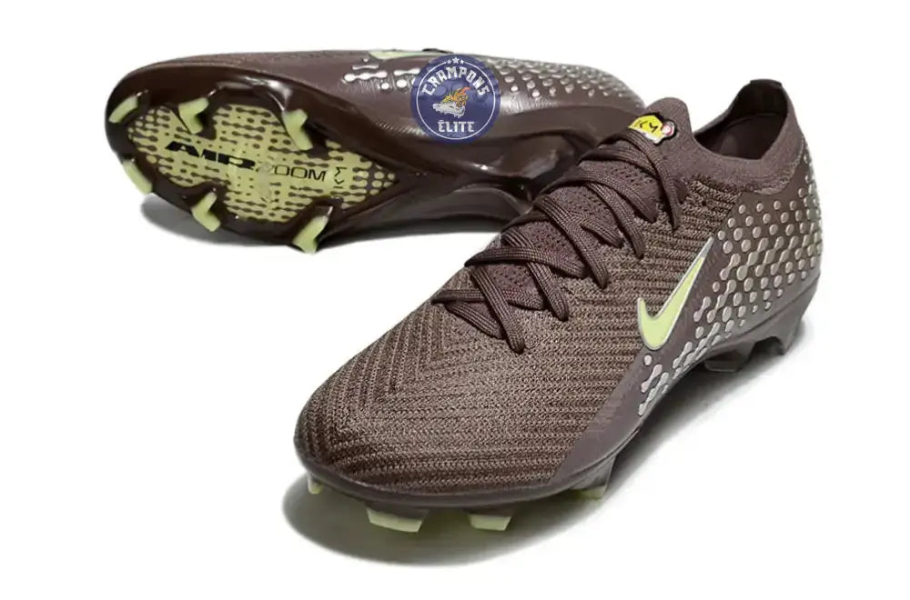 Image of MERCURIAL VAPOR 16 ELITE FG MBAPPE PERSONAL EDITION - MARRON/VERT/ARGENTÉ