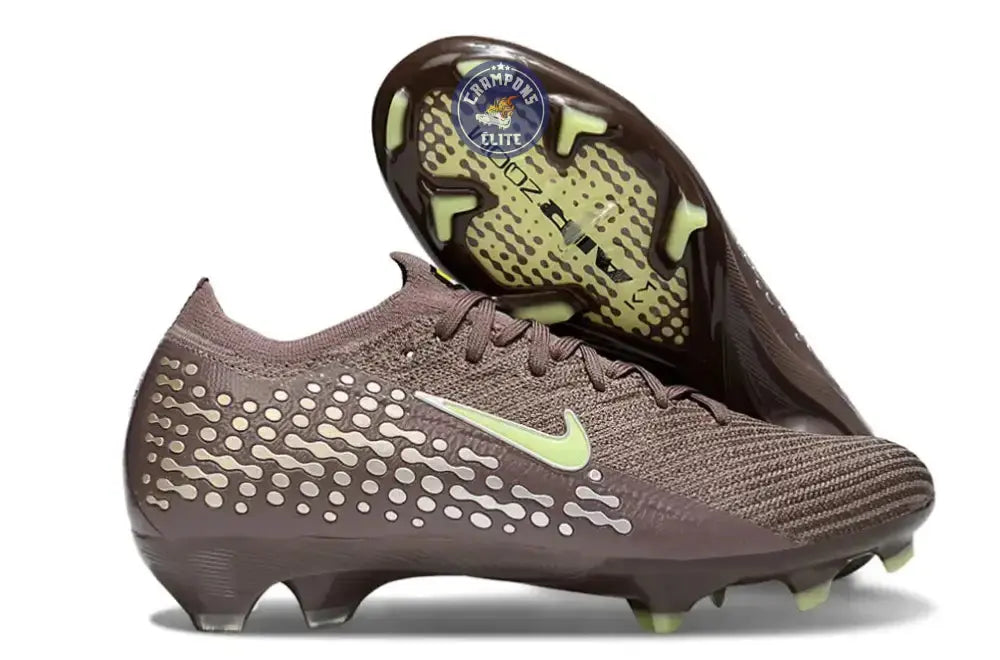 MERCURIAL VAPOR 16 ELITE FG MBAPPE PERSONAL EDITION - MARRON/VERT/ARGENTÉ