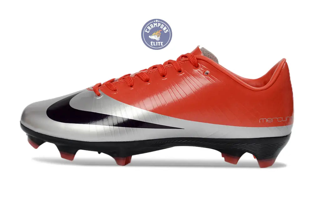 Image of Nike Air Zoom Mercurial 10 FG 25 ans de Légende - Rouge/Noir/Argenté