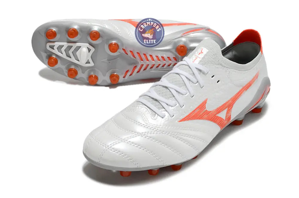Morelia Neo 4 Beta Elite FG/AG Charge - Blanc/Radiant Red