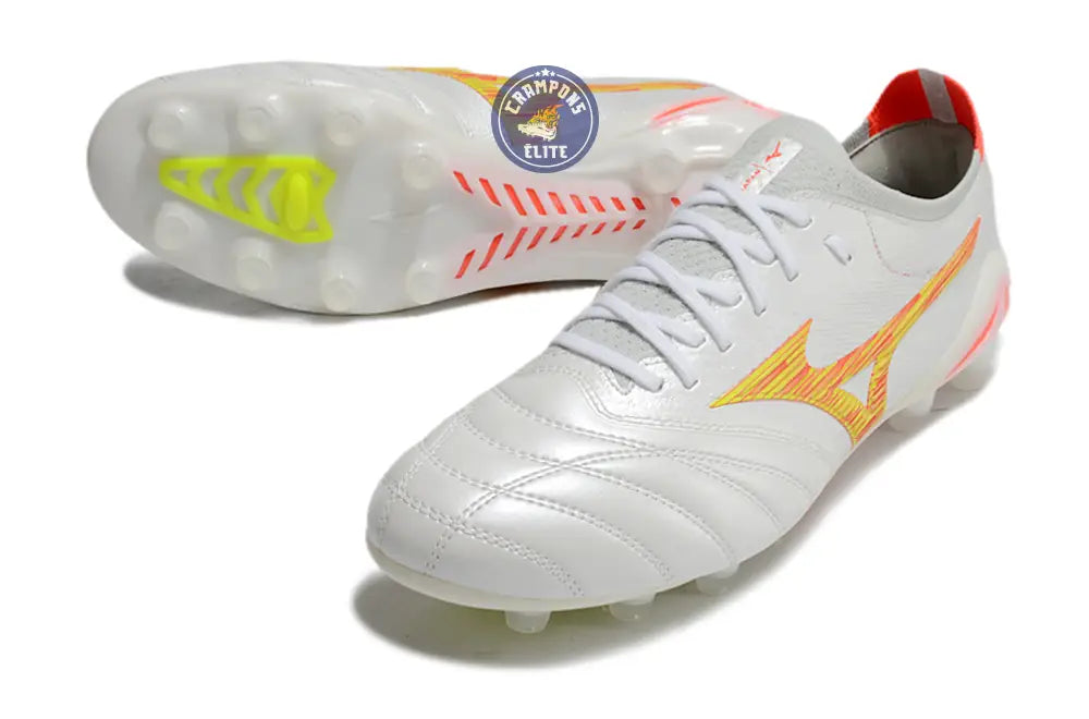 Image of Morelia Neo 4 Elite FG/AG - Blanc/Rouge/Jaune