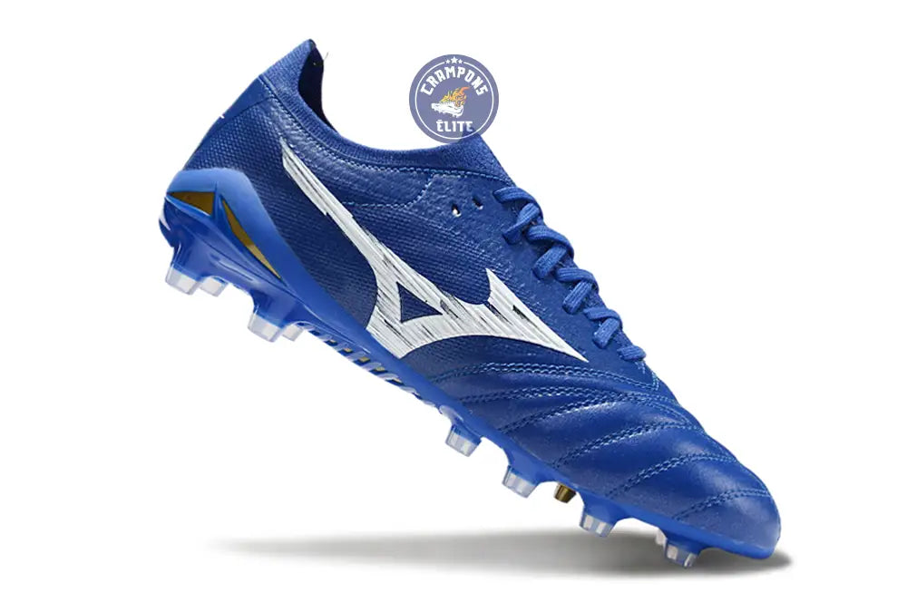 Morelia Neo 4 Elite FG/AG - Bleu/Blanc/Doré