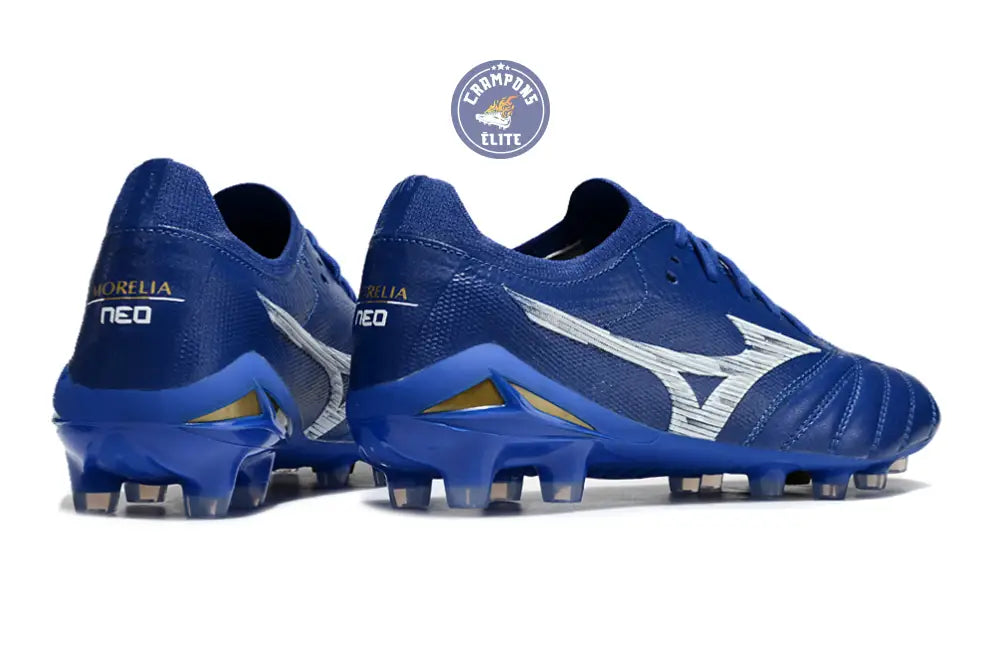 Image of Morelia Neo 4 Elite FG/AG - Bleu/Blanc/Doré