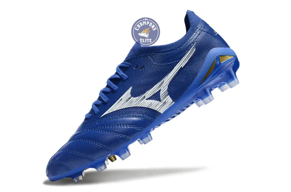 Morelia Neo 4 Elite FG/AG - Bleu/Blanc/Doré