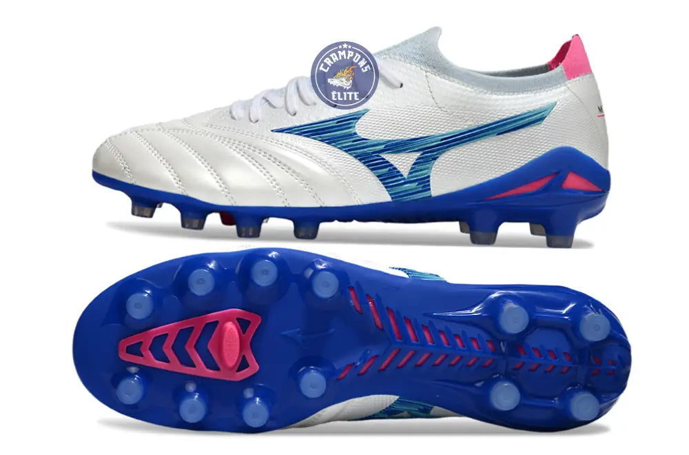 Image of MORELIA NEO IV BETA FG URBAN ELECTRIC - BLANC/TURQUOISE/ROSE