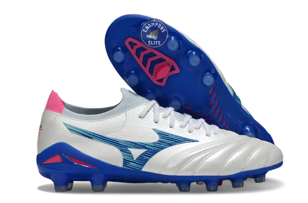 Image of MORELIA NEO IV BETA FG URBAN ELECTRIC - BLANC/TURQUOISE/ROSE