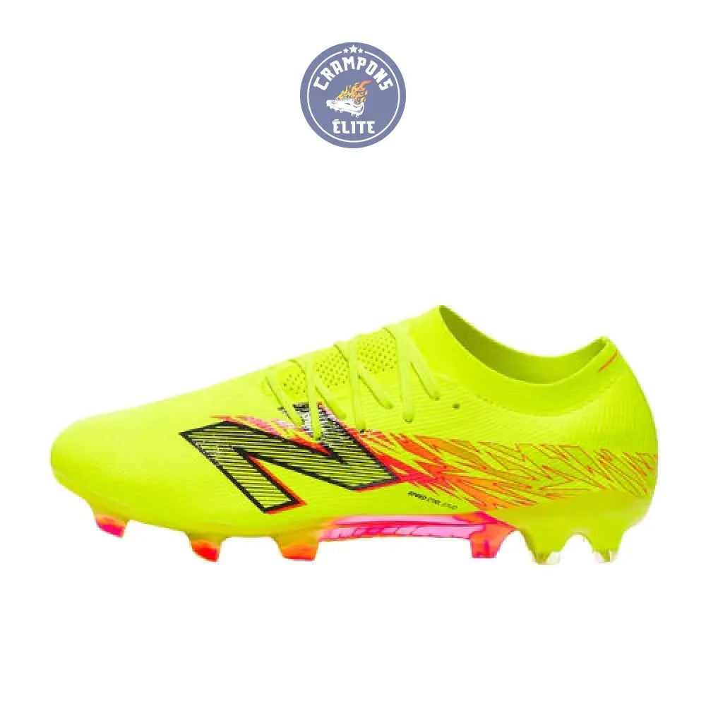 New Balance FURON ELITE V8 FG - Jaune Hi-Lite/Rouge Energie