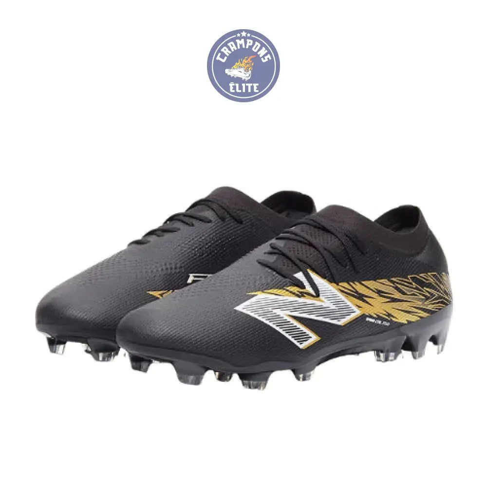 New Balance FURON ELITE V8 FG - Noir/Or Métallique/Blanc