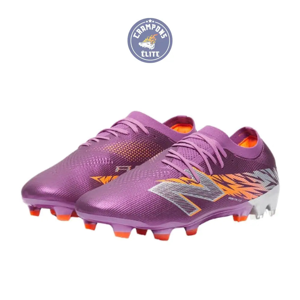 Image of New Balance FURON ELITE V8 FG - Violet/Orange/Gris