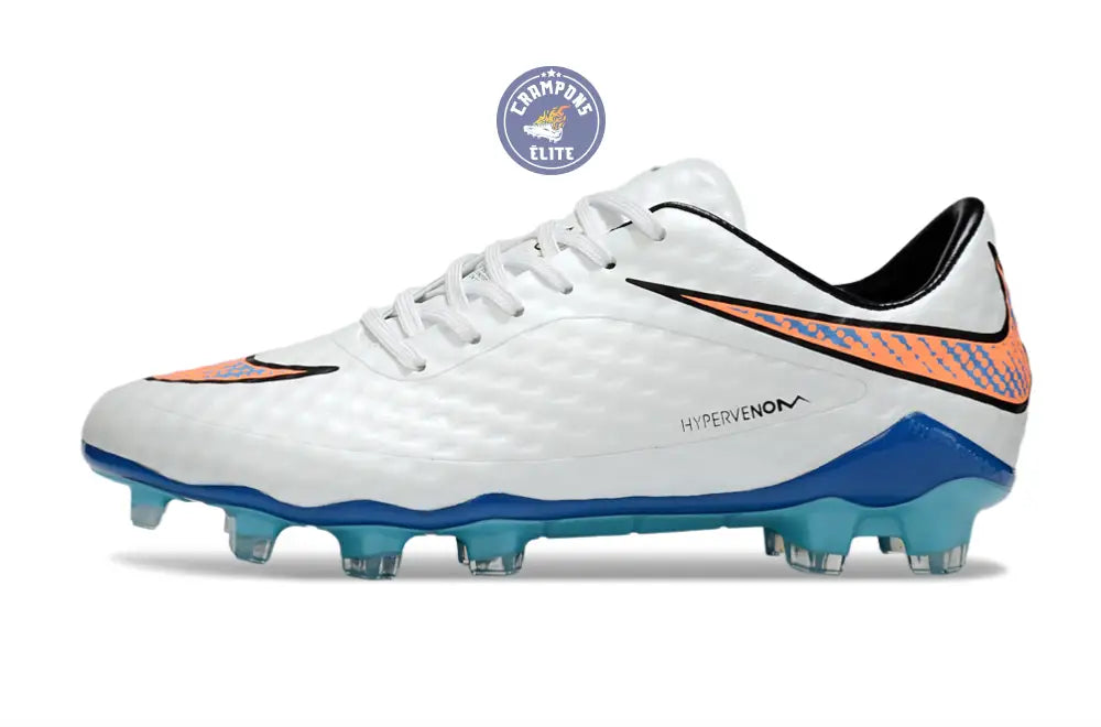 Image of New Hypervenom 1 Phantom FG Blanc/Bleu/Orange
