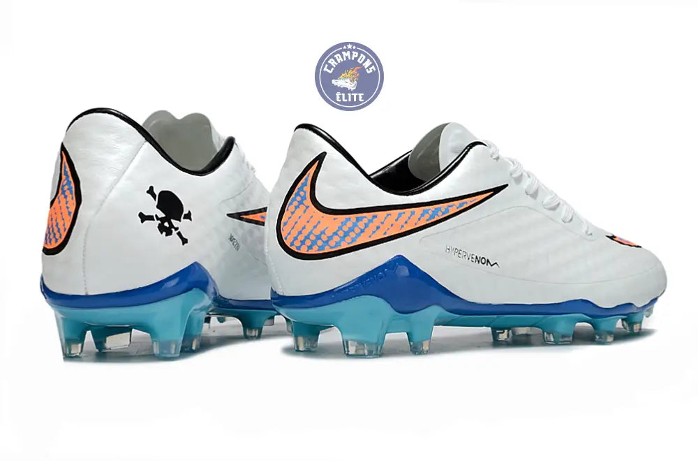 Image of New Hypervenom 1 Phantom FG Blanc/Bleu/Orange