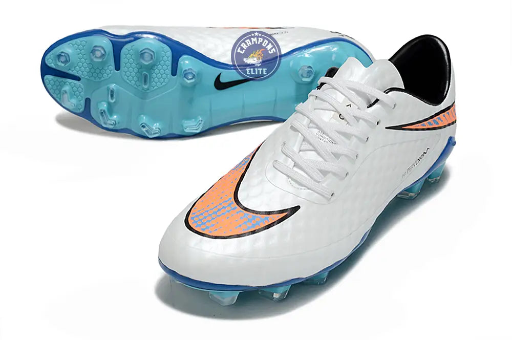 Image of New Hypervenom 1 Phantom FG Blanc/Bleu/Orange