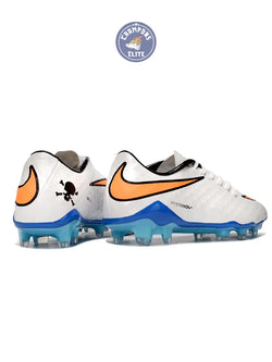 Image of New Hypervenom Phantom 1 FG - Blanc/Bleu/Orange