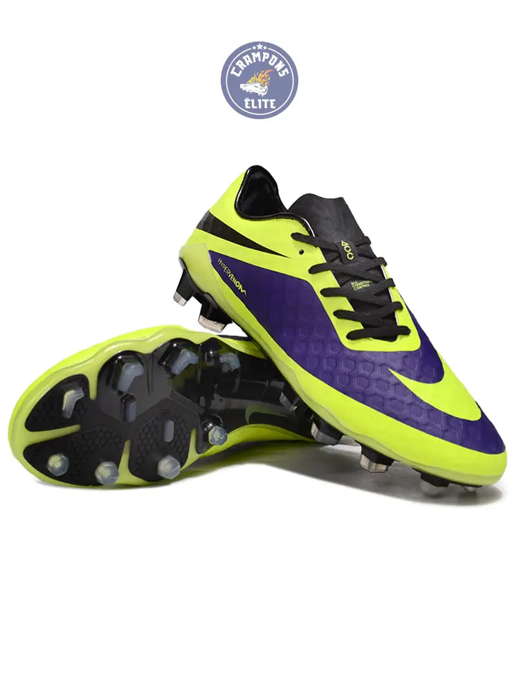 New Hypervenom Phantom 1 FG - Neon/Lilla/Sort