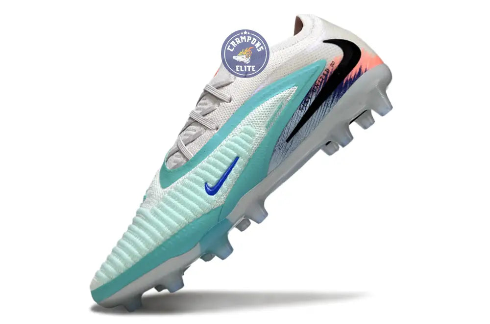 Image of PHANTOM 6 ELITE AG LOW CUT UNITED PACK 002 AG -BLANC/TURQUOISE/VIOLET