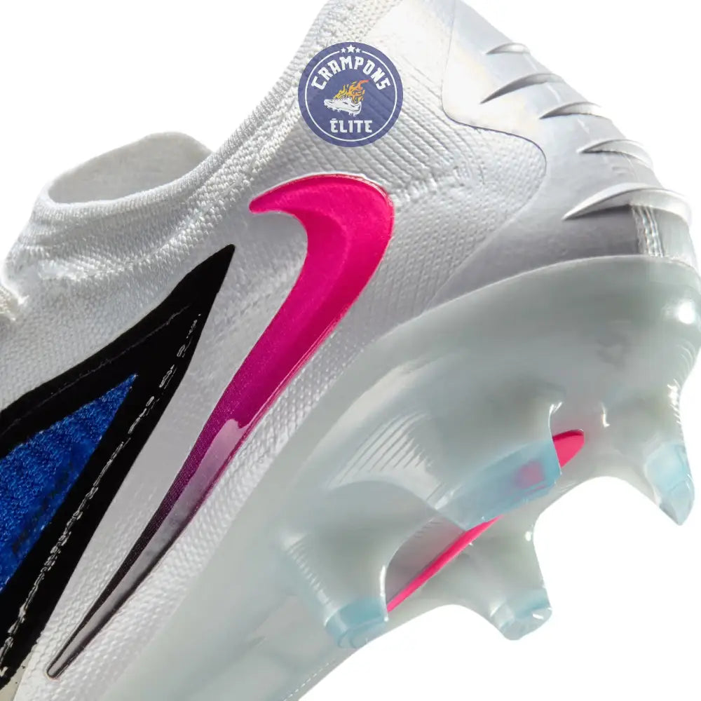 Image of Phantom 6 Elite Low Cut FG - ATTACK PACK - Bleu/Banc/Noir/Rose