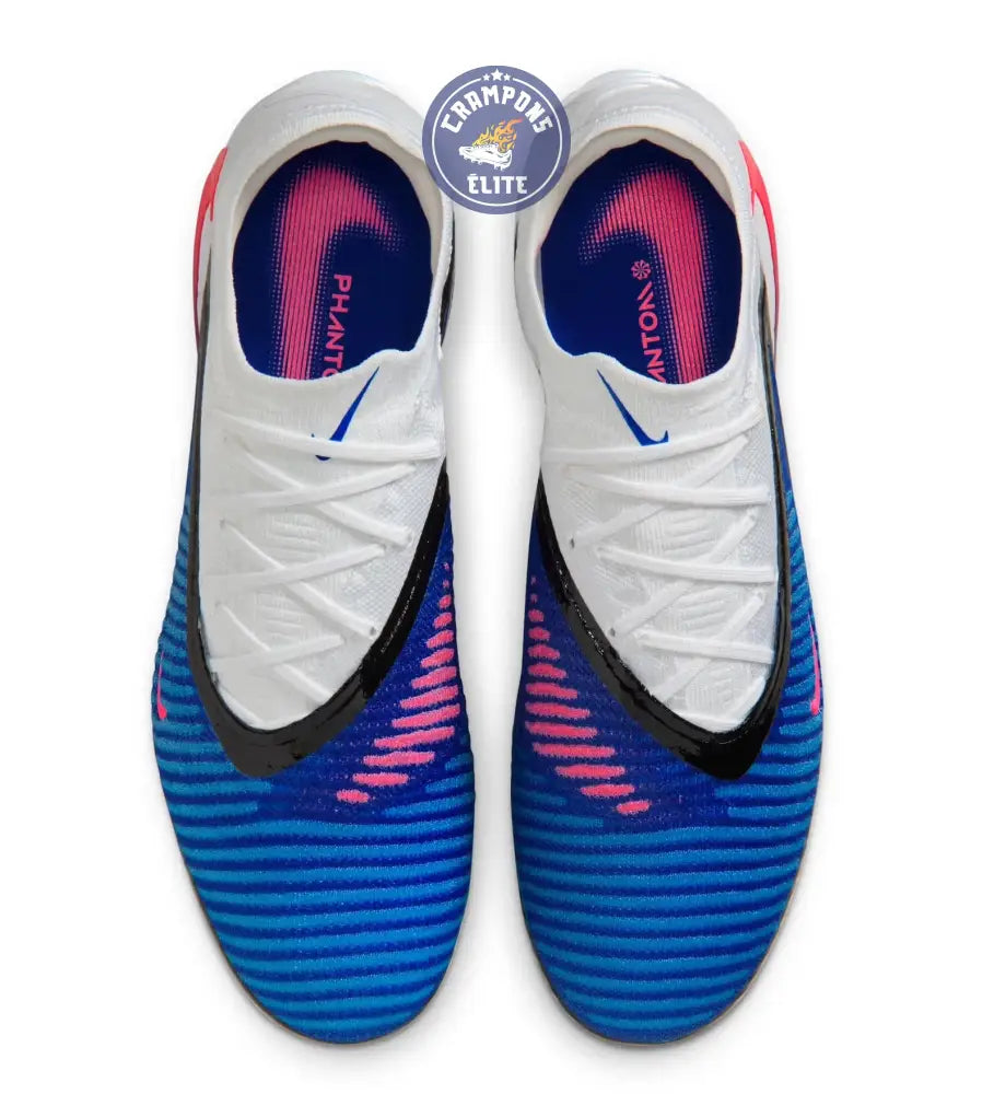 Image of Phantom 6 Elite Low Cut FG - ATTACK PACK - Bleu/Banc/Noir/Rose