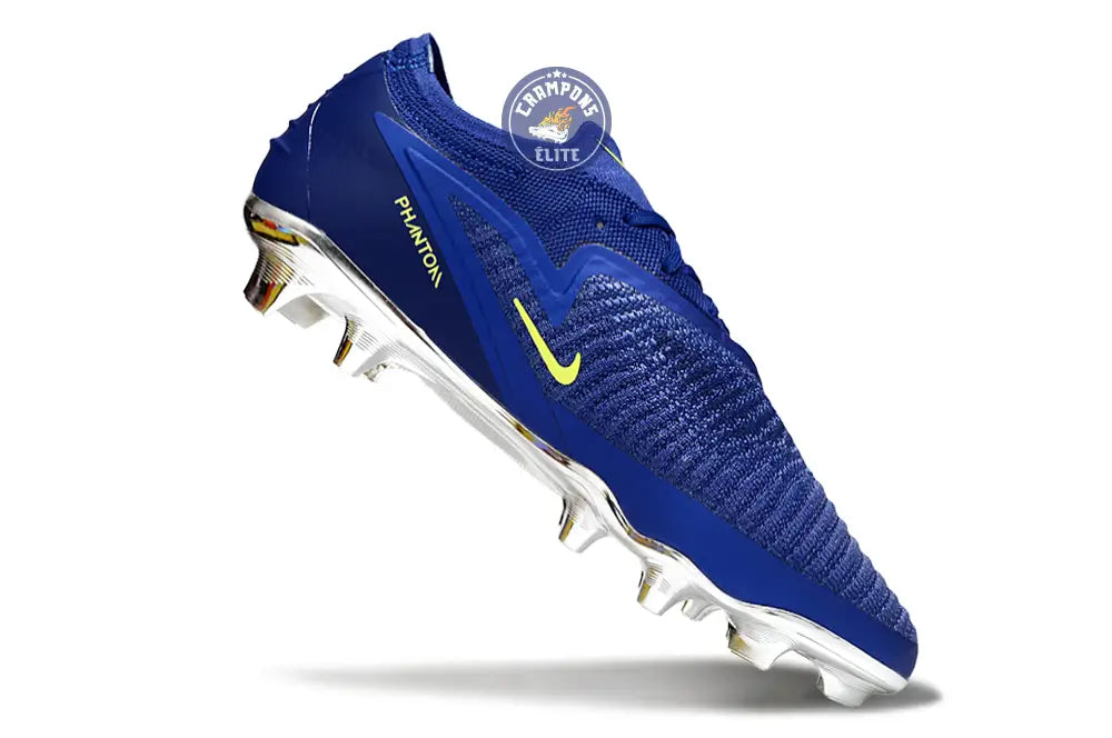 Nike Phantom 6 Elite Low Cut SG - Bleu/Argenté/Jaune Fluo