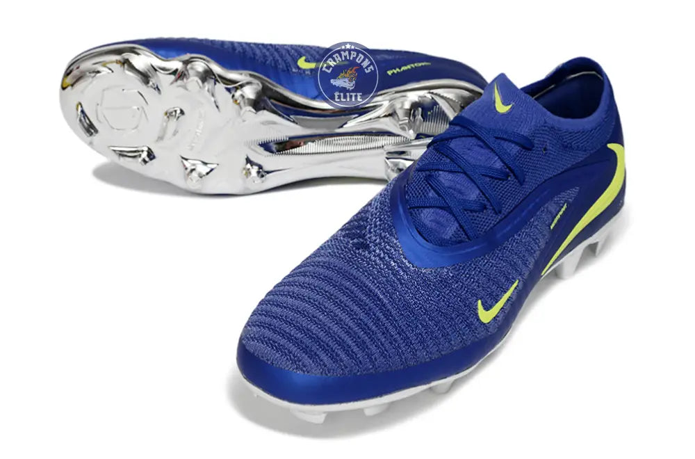 Image of Nike Phantom 6 Elite Low Cut SG - Bleu/Argenté/Jaune Fluo