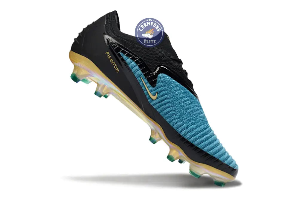 Image of PHANTOM 6 ELITE LOW CUT NOIR/TURQUOISE/OR