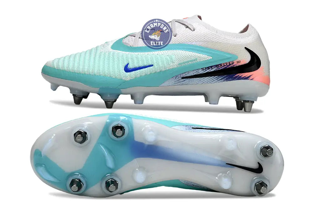 Image of PHANTOM 6 ELITE SG LOW CUT UNITED PACK 002 SG -BLANC/TURQUOISE/VIOLET